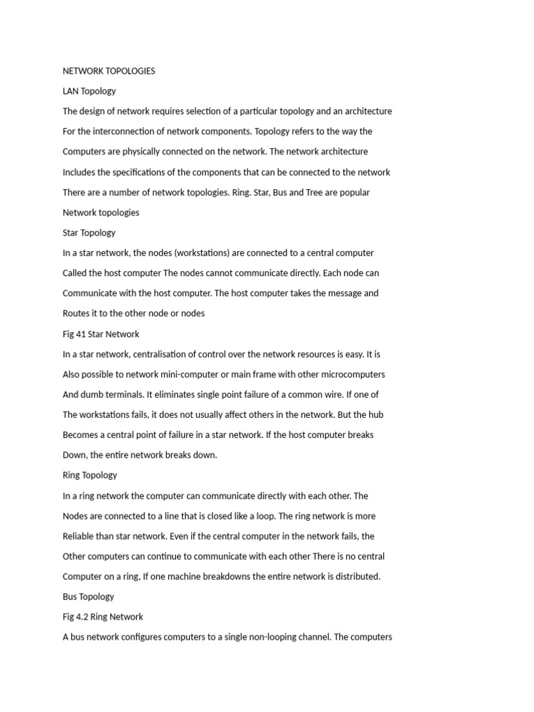 Computer Science Notes Form 1 | PDF | Network Topology | Computer Network