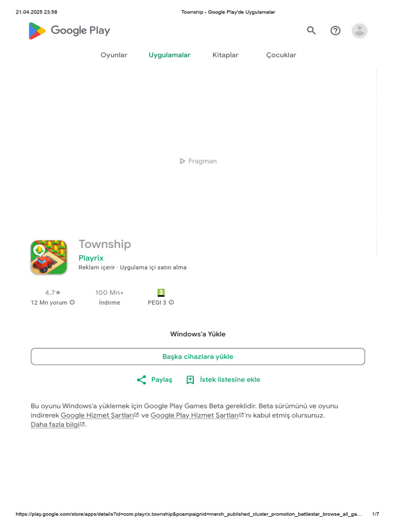 Township - Google Play'de Uygulamalarvs | PDF