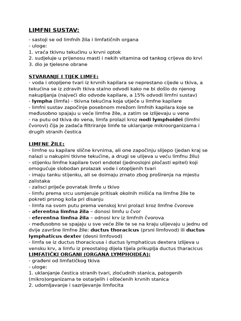 Limfni Sustav | PDF
