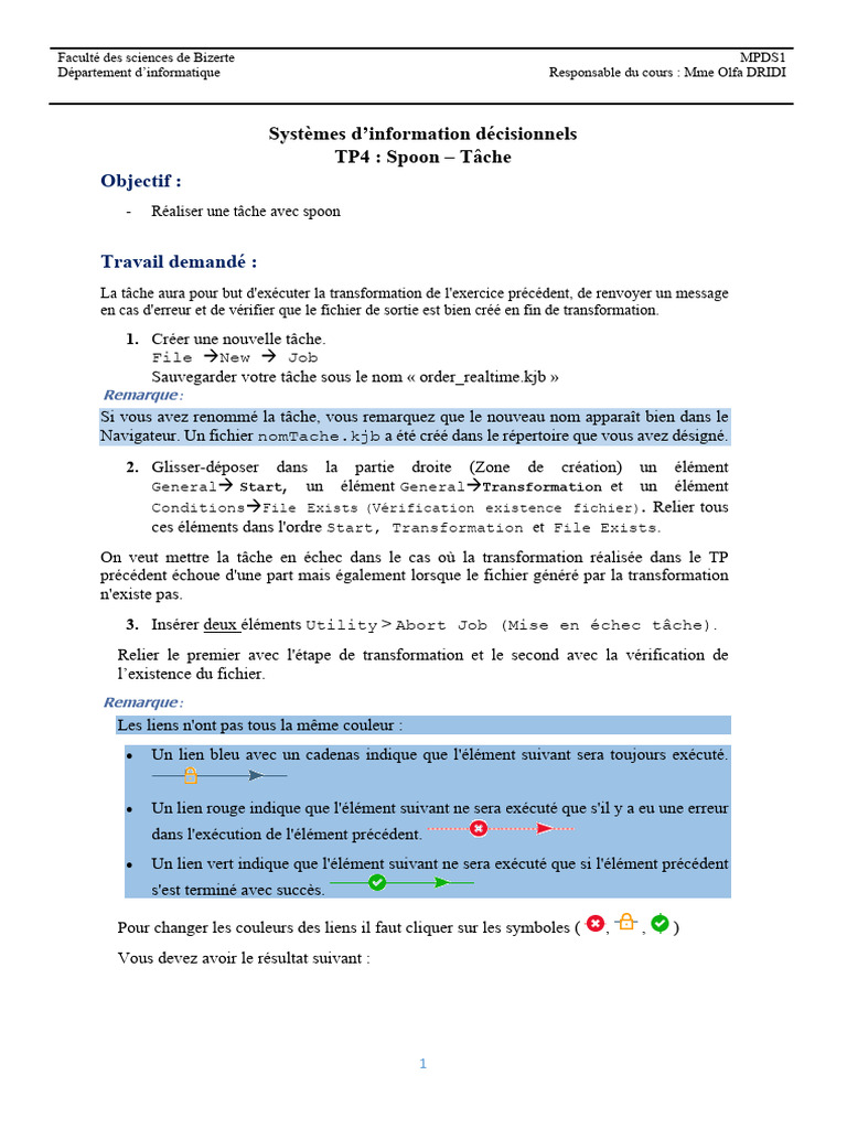 TP4 : Création de tâches avec Spoon | PDF | Informatique