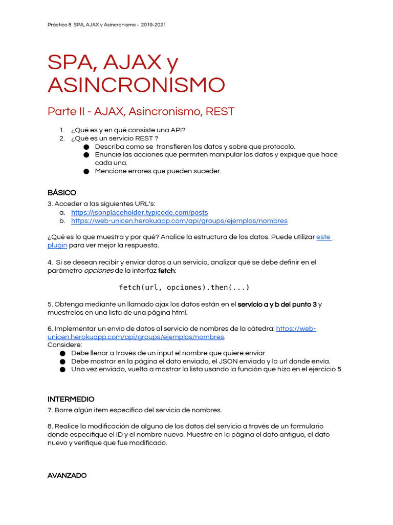 Practico 08 - AJAX y Asincronismo Parte II | PDF | Temperatura | Ajax ...