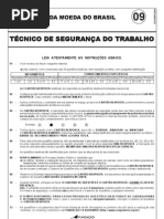 PROVA Téc. Segurança Trabalho