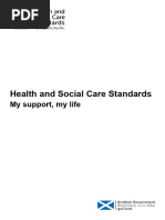 Health and Social Care Standards Overview | PDF