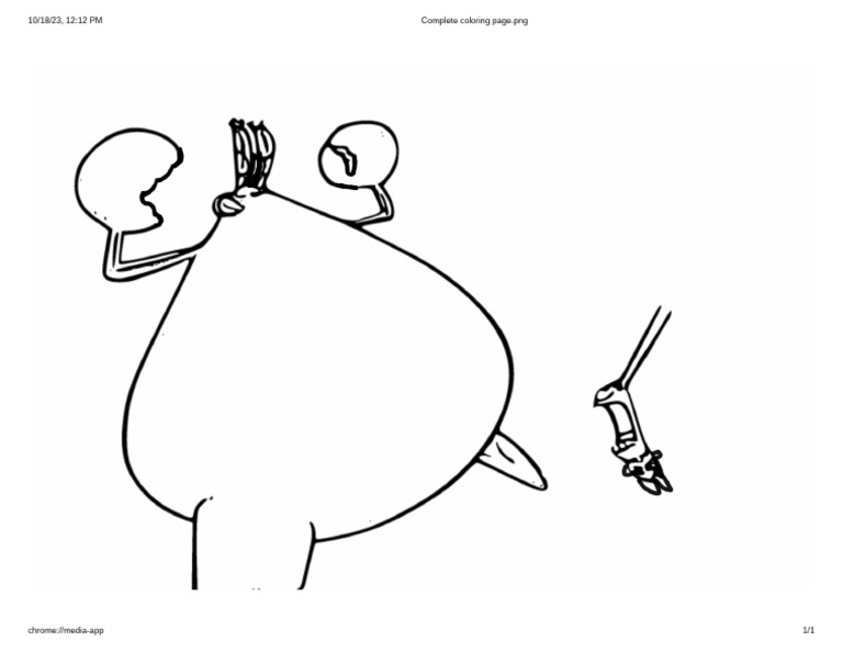 Complete Coloring Page - PNG | PDF