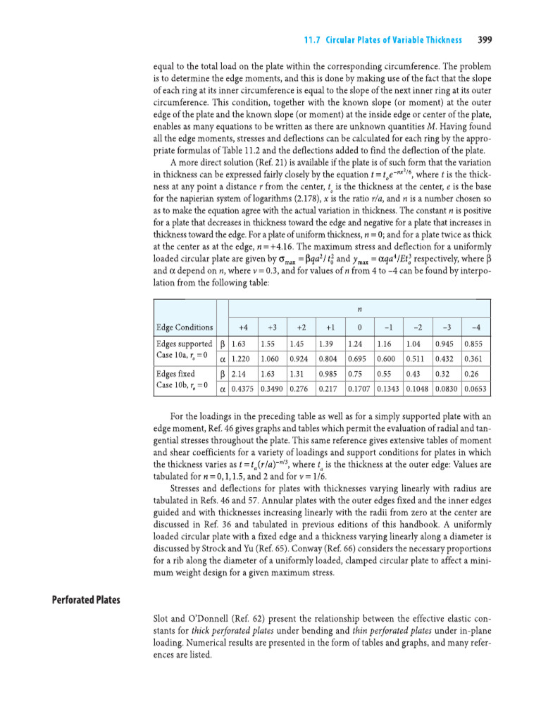 Roark's Formulas P1 | PDF | Stress (Mechanics) | Bending