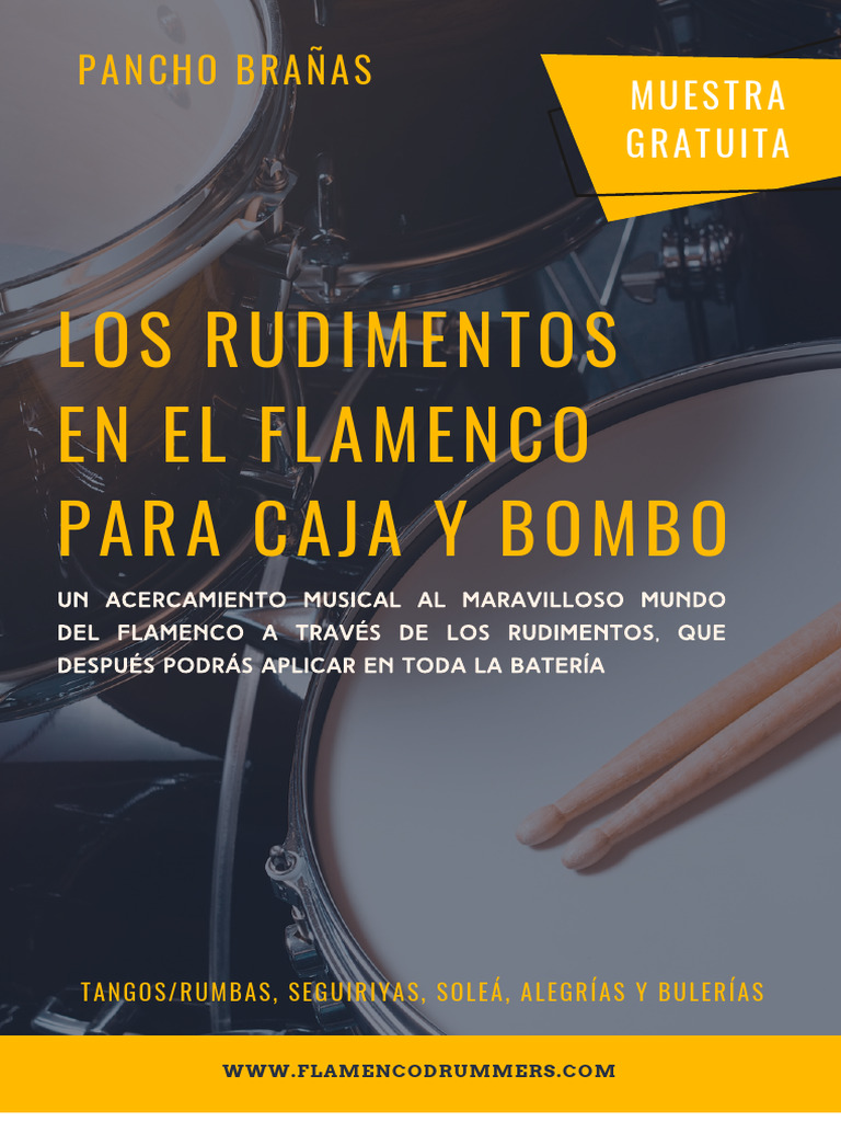 Rudimentos Flamenco para Caja y Bombo | PDF | Kit de batería | Ritmo