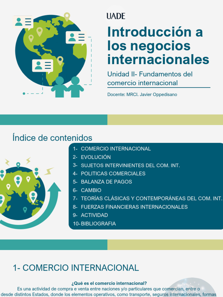 Fundamentos del Comercio Internacional | PDF | Balance de pagos | El ...