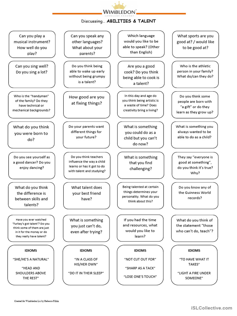 Abilities and Talentprint Too | PDF