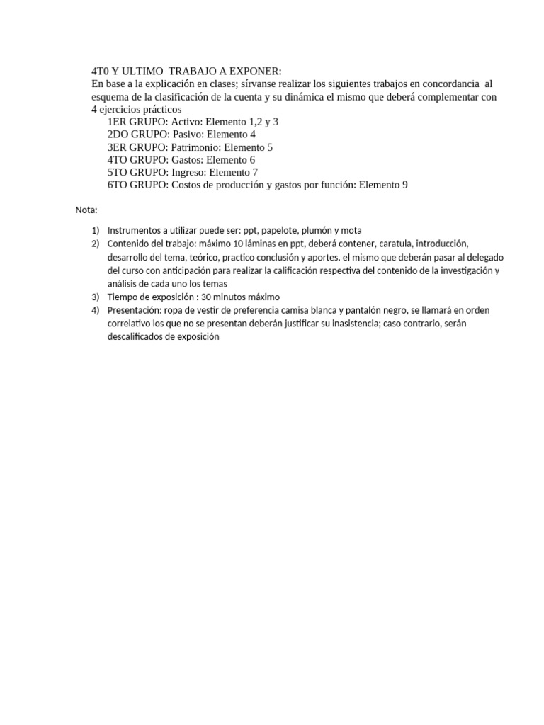 4to Trabajo A Exponer | PDF