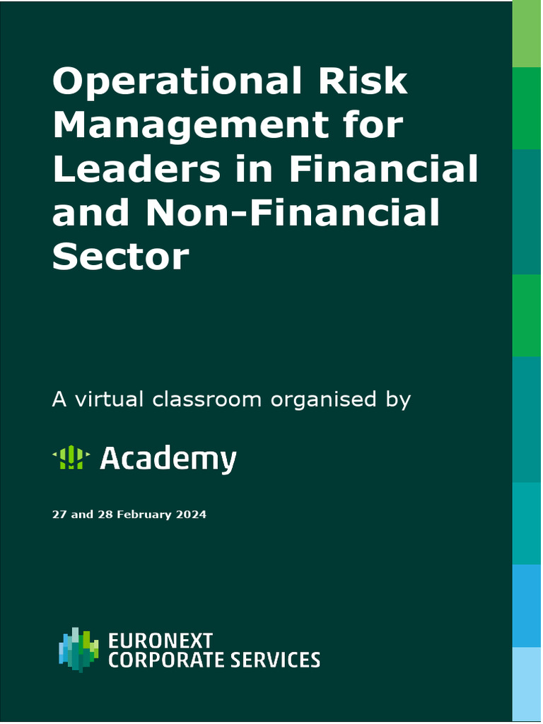 Operational Risk Management Workshop | PDF | Risk | Invoice