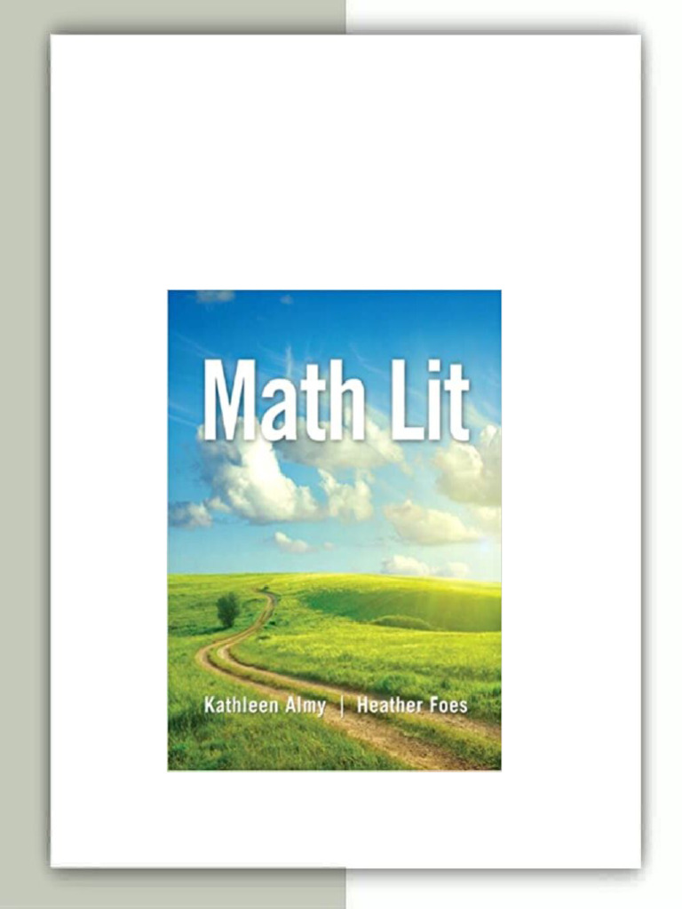 Solution Manual For Math Lit 1st Edition Almy Foes 0321818458 ...