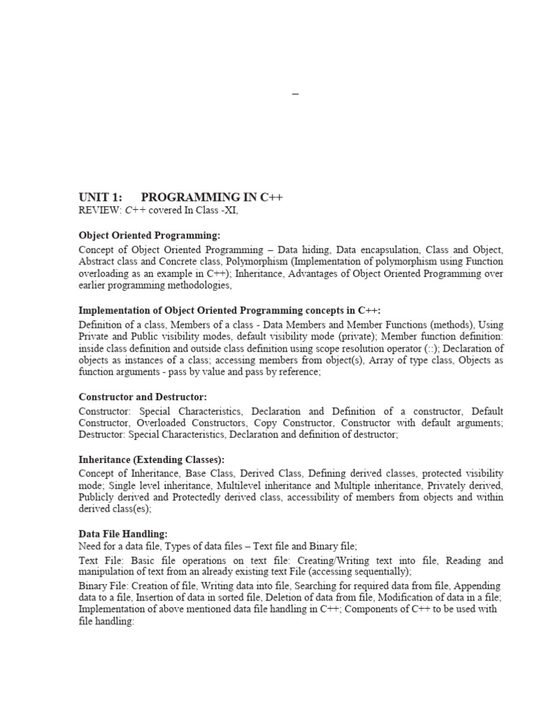 20 - Computer Science OK 3 | PDF | Class (Computer Programming ...