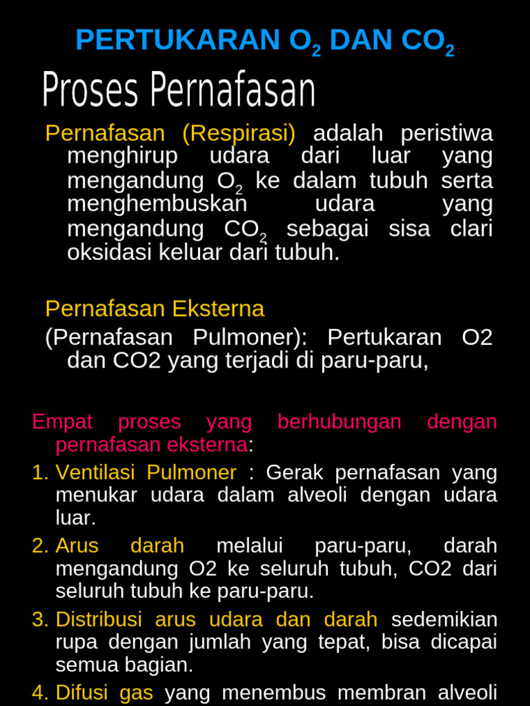 Pertukaran O2 dan CO2 dalam Pernapasan | PDF