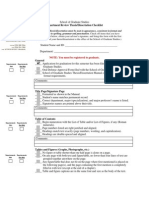 Thesis Dissertation Checklist
