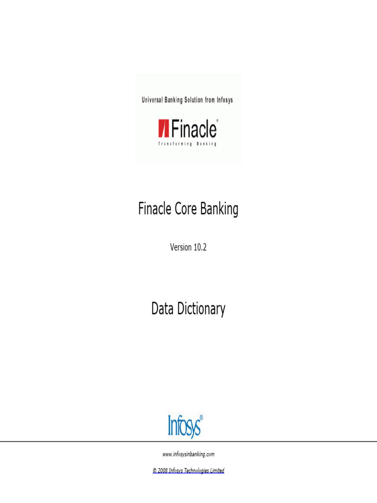Finacle Core Banking Data Dictionary | PDF | Database Index | Identifier