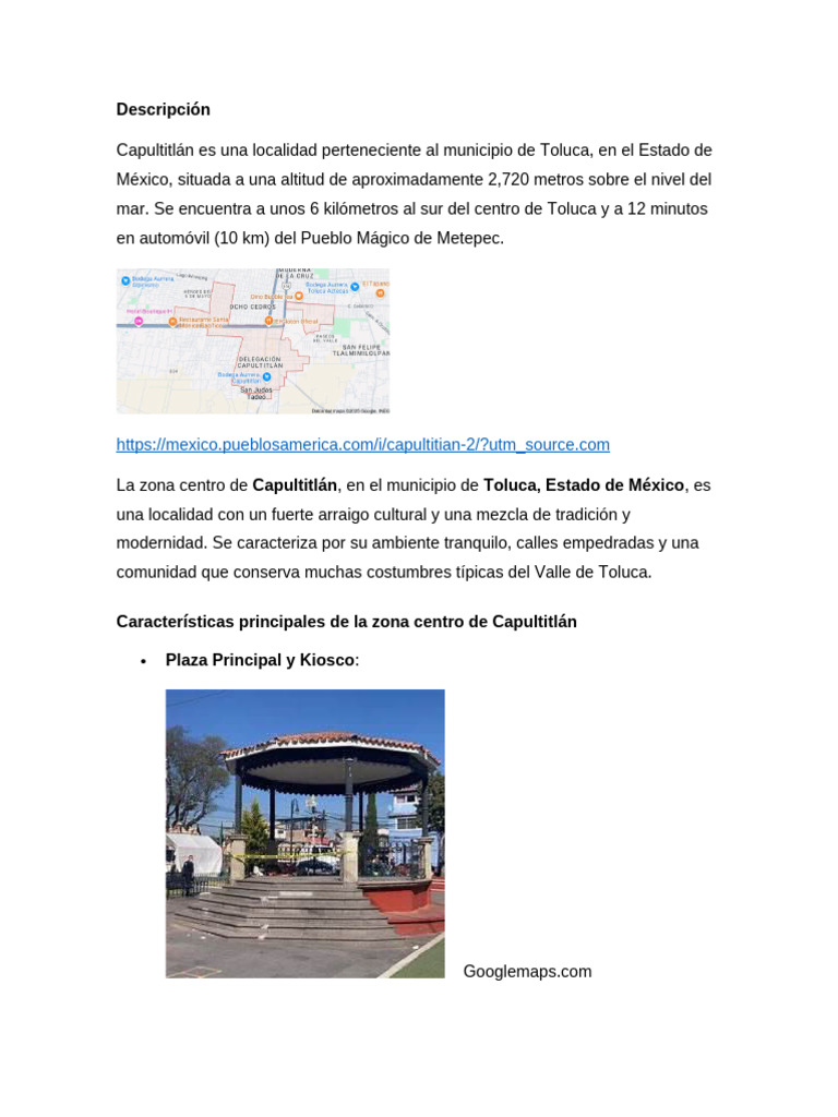 Capultitlán: Cultura y Tradiciones en Toluca | PDF | México