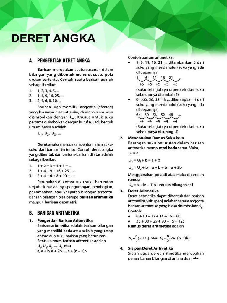 Tiu 1 Deret Angka | PDF