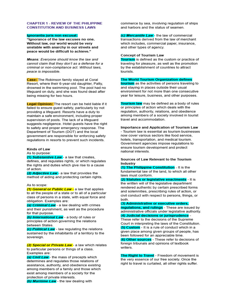 Philippine Constitution and Business Laws | PDF | Partnership | Law Of ...