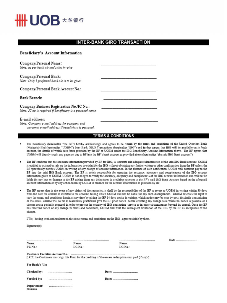 Uob Refund Excess Fund | PDF | Private Law