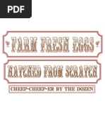 Egg Carton Label Pink
