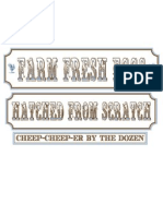 Egg Carton Label Blue