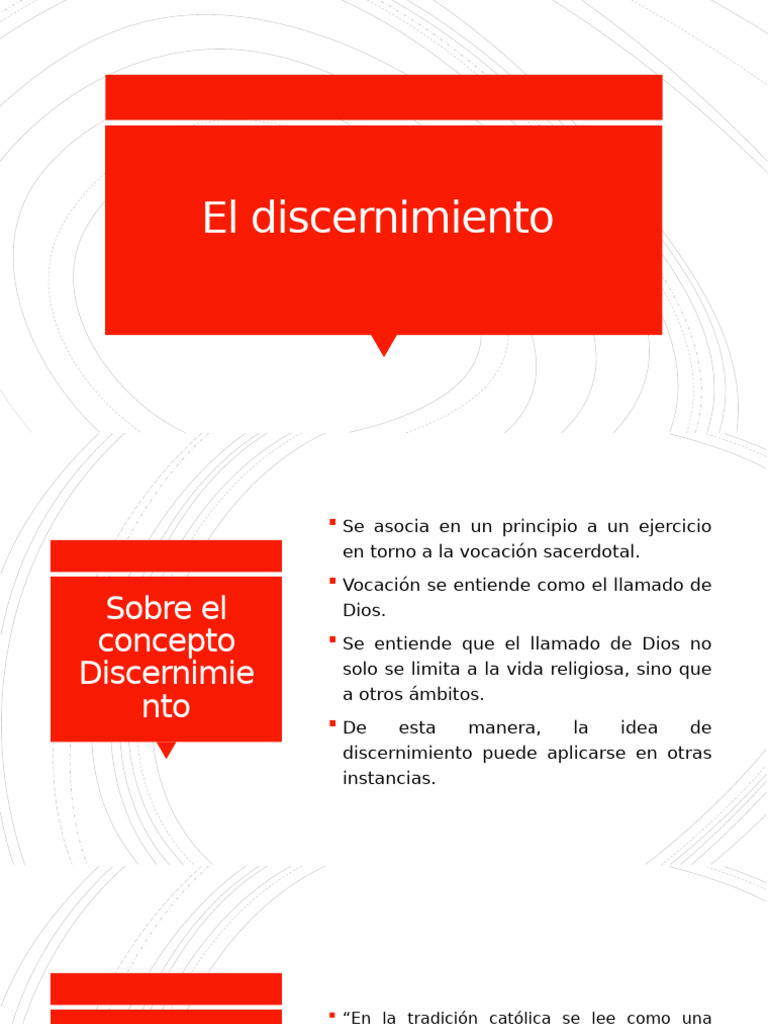 El Discernimiento | PDF