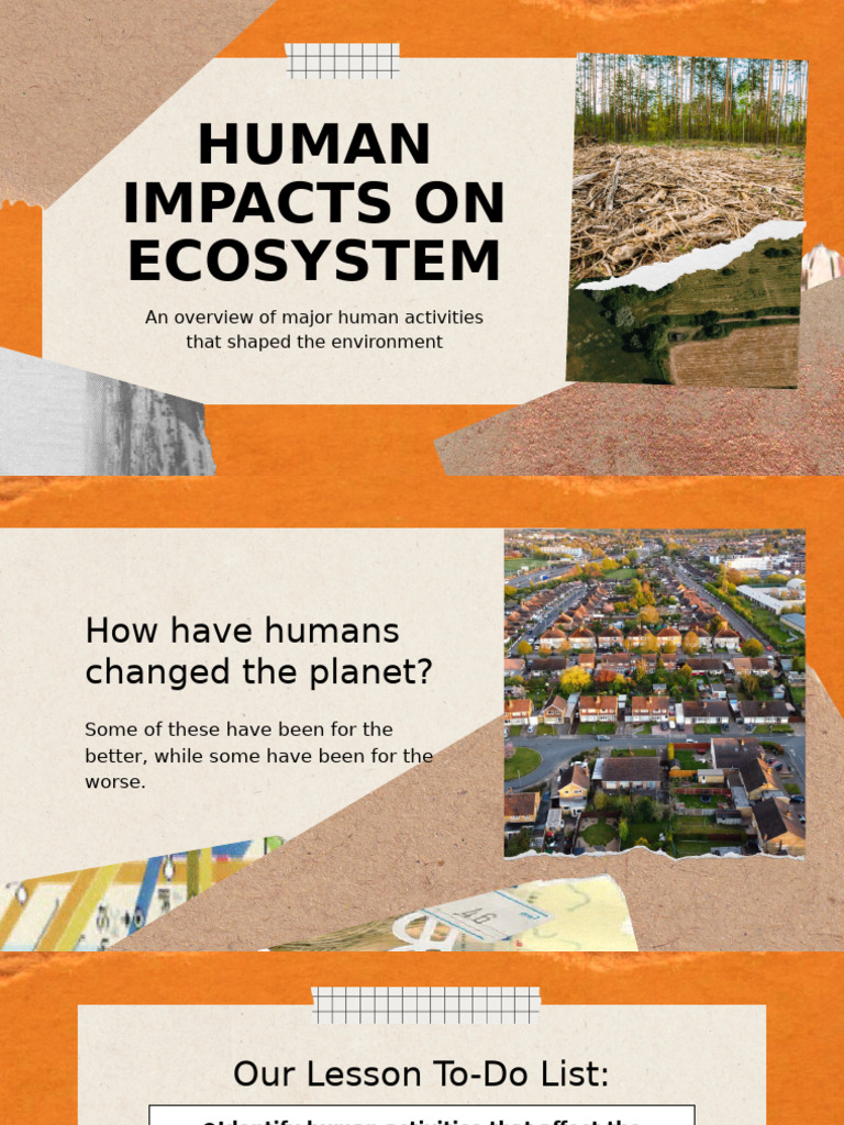 Human Impacts On EcoSystems | PDF | Agriculture | Human Impact On The ...