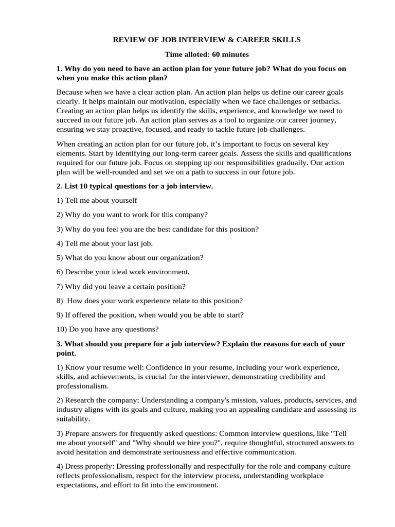 Job Interview Preparation Guide | PDF | Job Interview | Salary