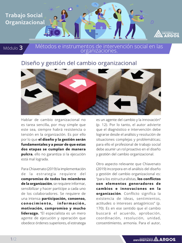33 - Diseño y Gestión Del Cambio Organizacional | PDF | Trabajo Social ...