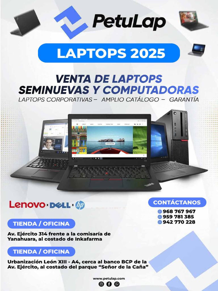 Laptops 2025: Guía de Equipos y Soporte | PDF | Diseño asistido por ...