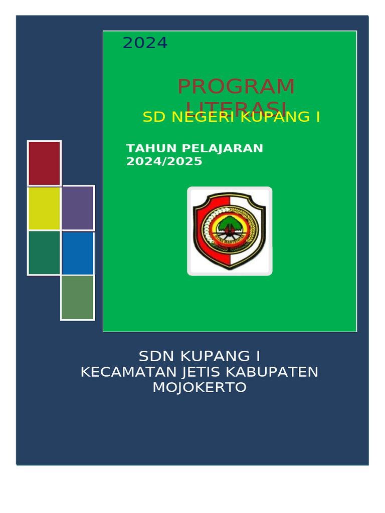 Rencana Program Literasi SDN Kupang I | PDF