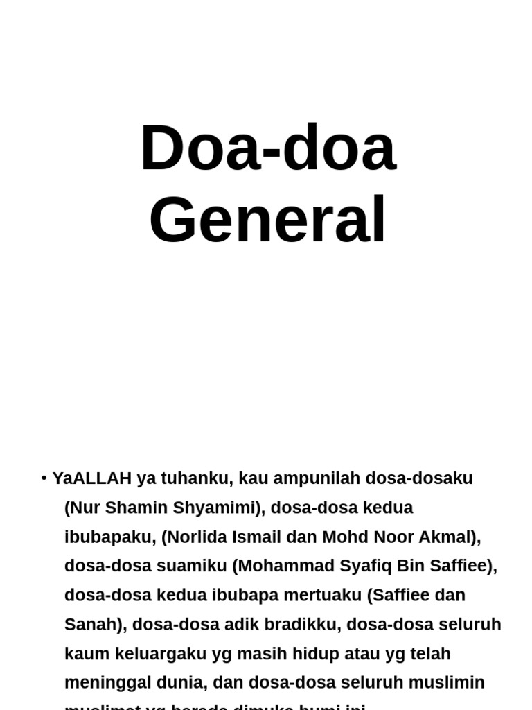 Doa General | PDF
