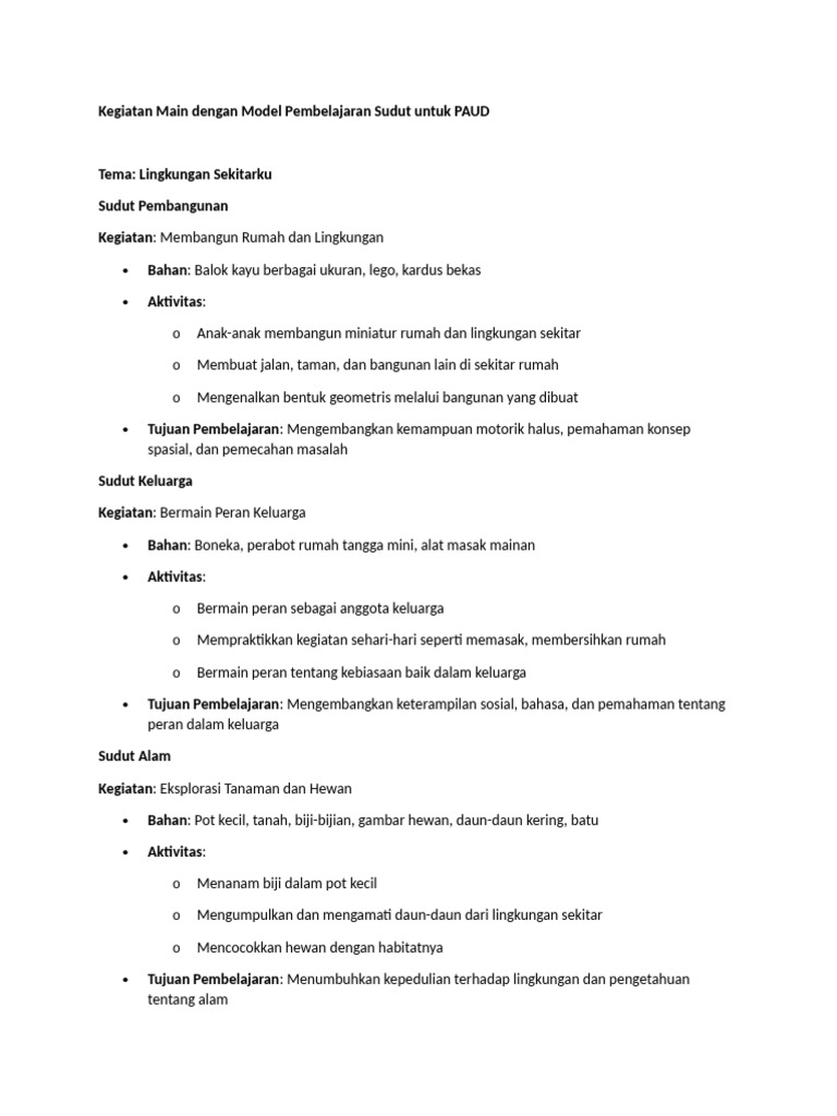 Model Pembelajaran Sudut | PDF
