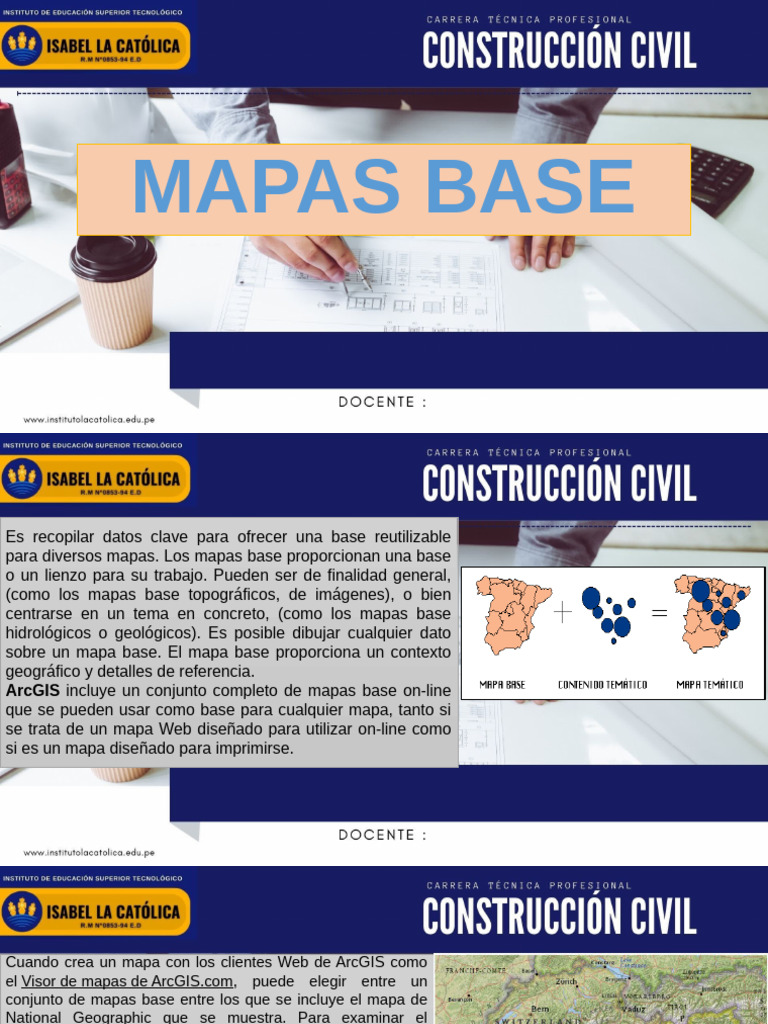 Carrera - Construccion Civil Mapa Base Ok | PDF | Mapa | Cartografía