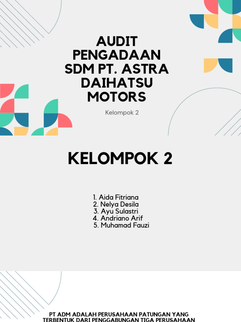Audit SDM PT Astra Daihatsu 2024 | PDF