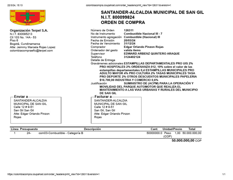 Orden de Compra | PDF