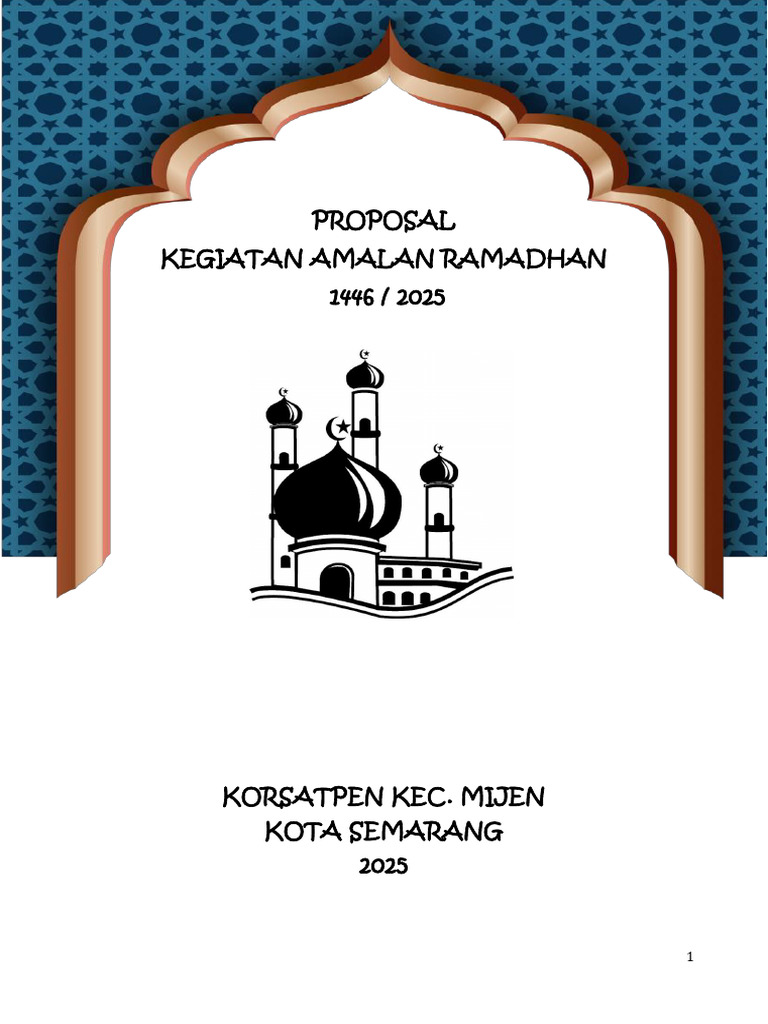 Proposal Kegiatan Amalan Ramadhan 2025 | PDF