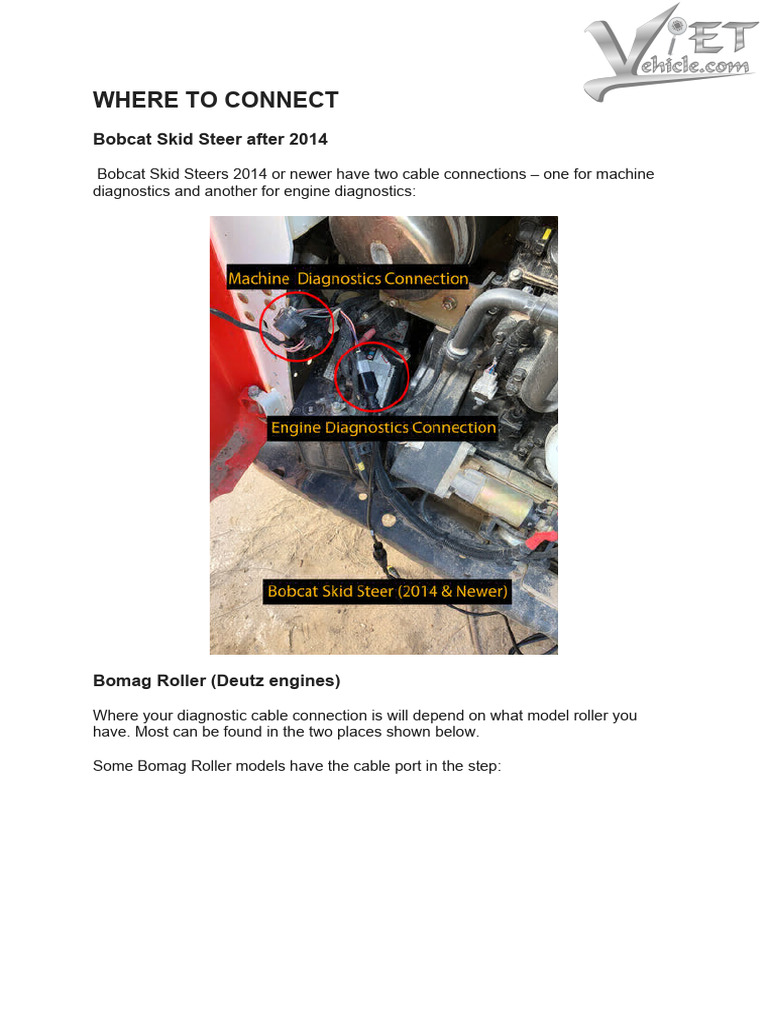 Diagnostic Port Locations for Heavy Equipment | PDF | Equipment ...