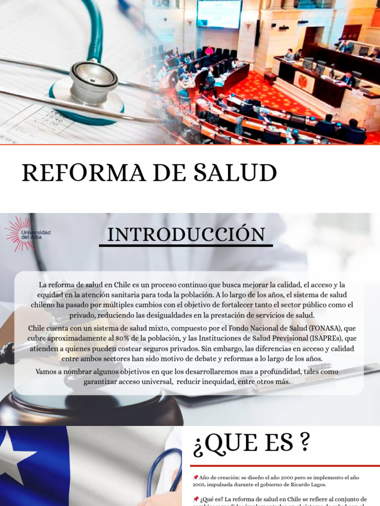 Reforma de Salud en Chile: Objetivos y Desafíos | PDF | Cuidado de la ...