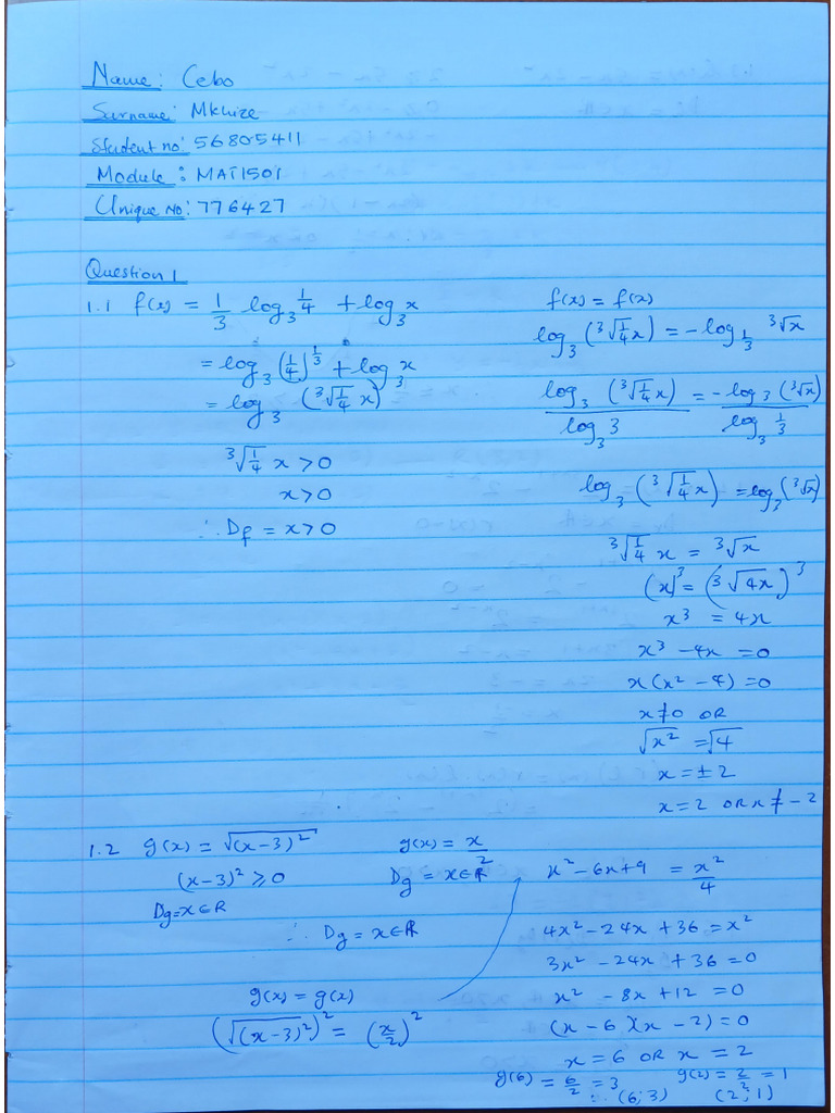 Mat1501 Assignment 02 Pdf