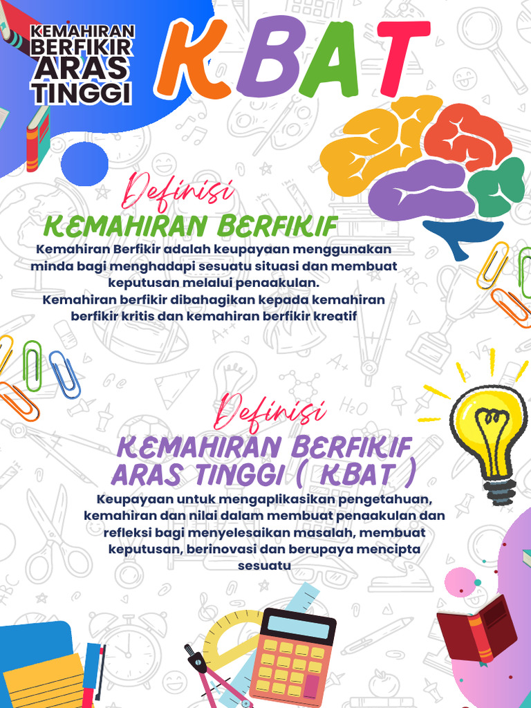 Kemahiran Berfikir Aras Tinggi (KBAT) | PDF