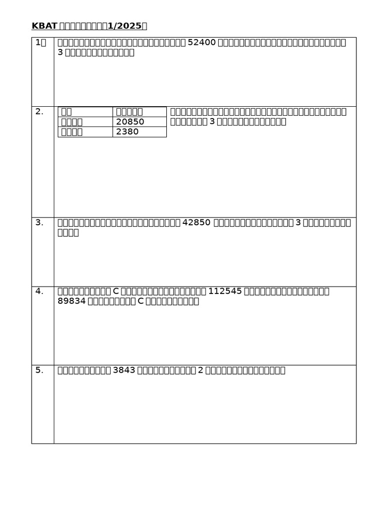 KBAT数学 | PDF