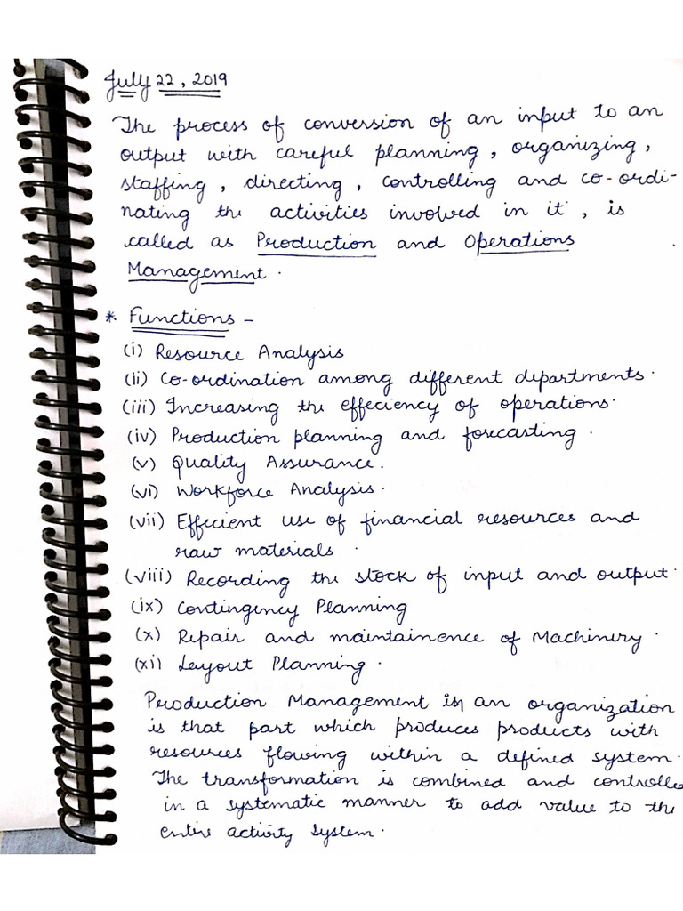 POM Notes | PDF