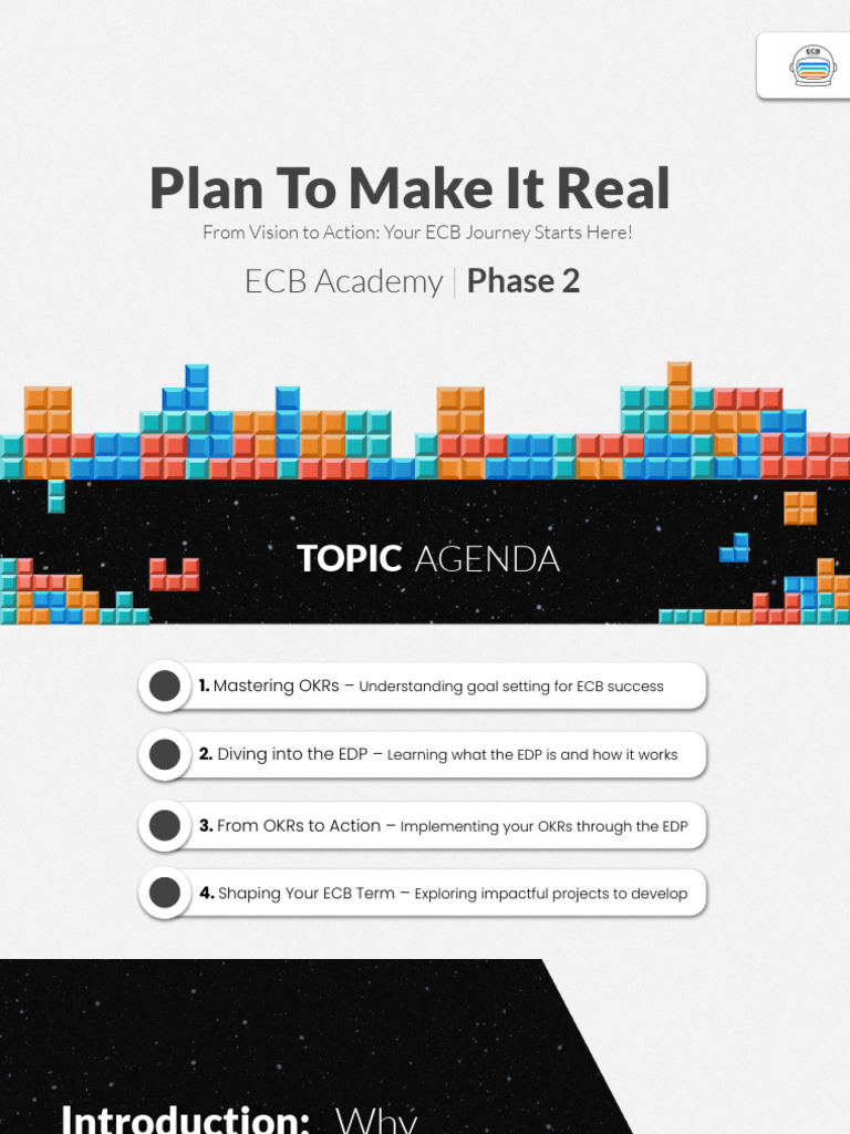 ECB Academy Phase 2: Planning Success | PDF | Goal Setting | Social ...