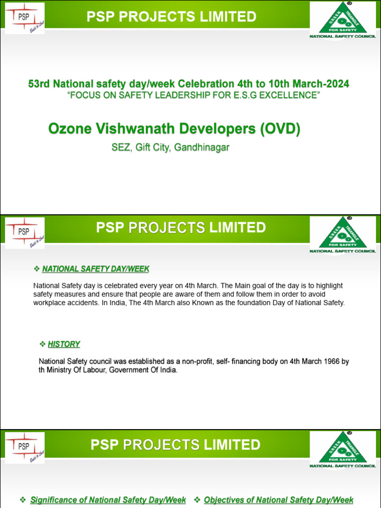 Ozone 53rd National Safety Week Celebration | PDF