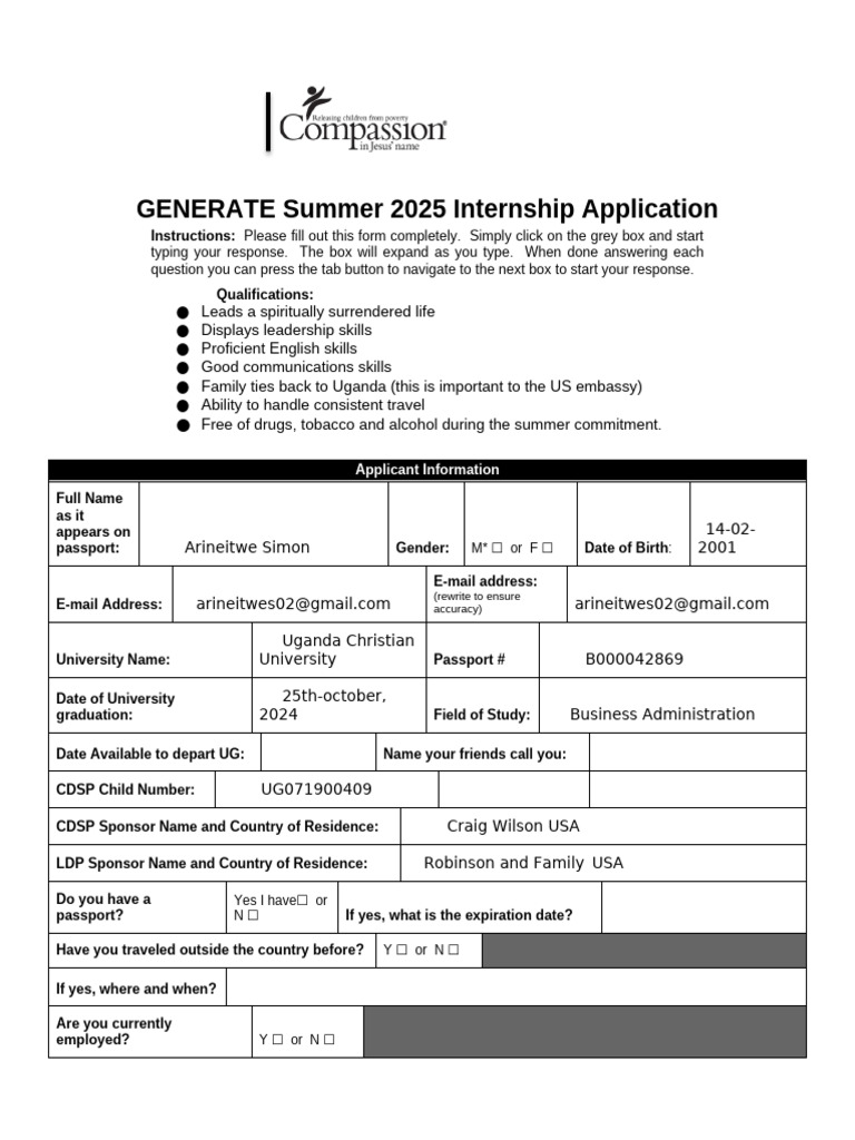 Summer 2025 Internship Application Guide | PDF