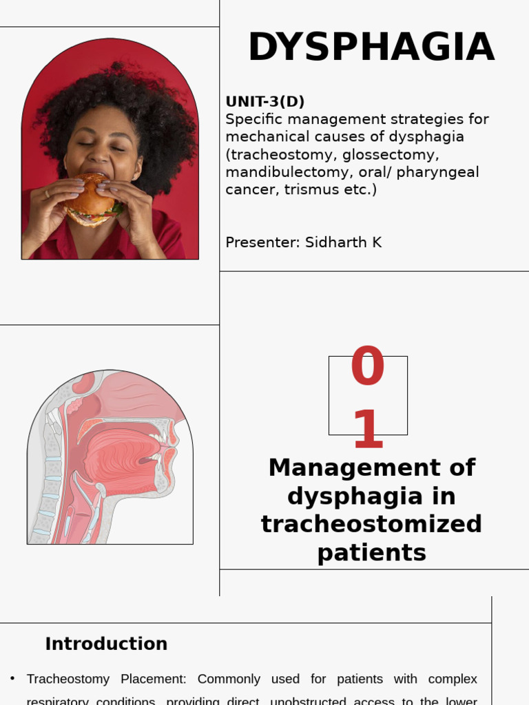Dysphagia Management in Tracheostomy Patients | PDF | Medical ...