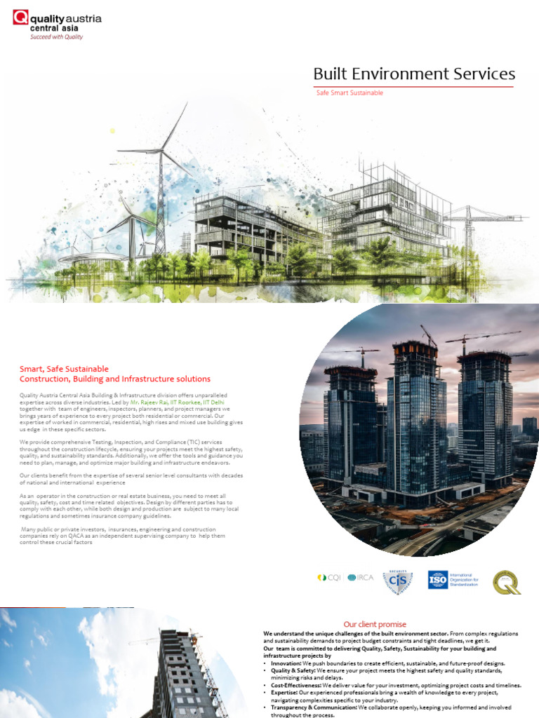 Built Environment Services Overview | PDF | Infrastructure | Safety