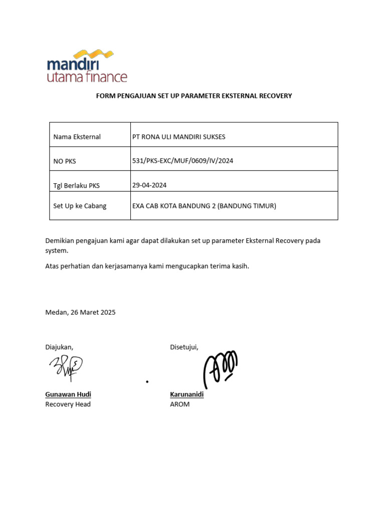 Form Set Up Parameter - Copy-80 | PDF