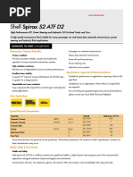 Shell CVTF SL 2100 Technical Data Sheet | PDF